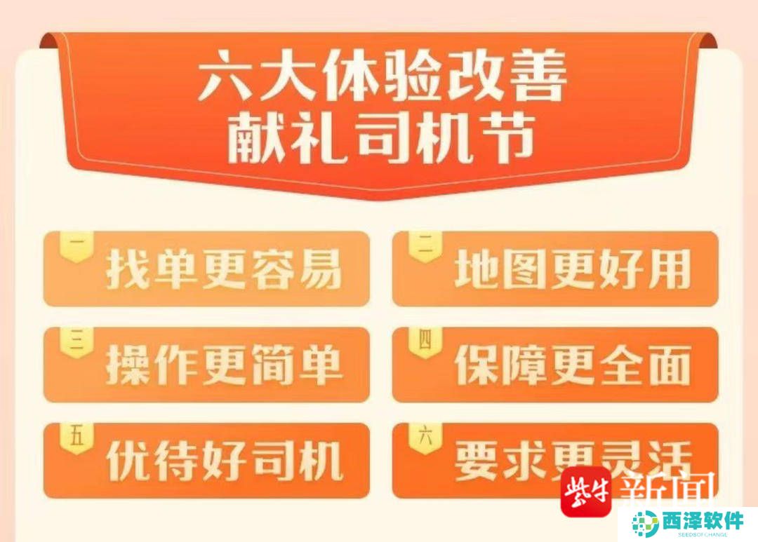 滴滴发布六大改善助力提升司机出车体验