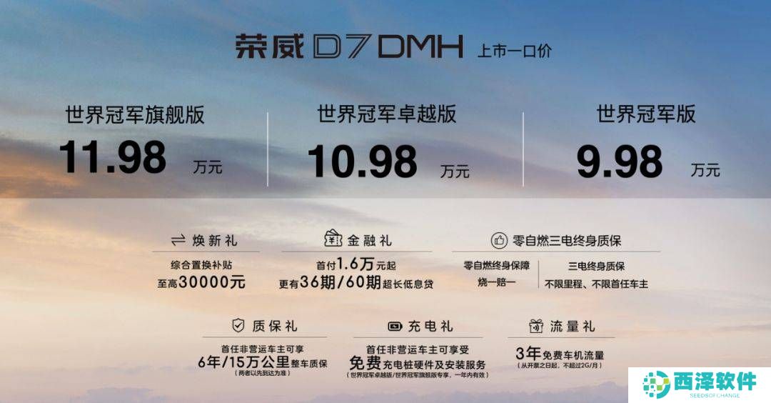 荣威D7 DMH世界冠军版