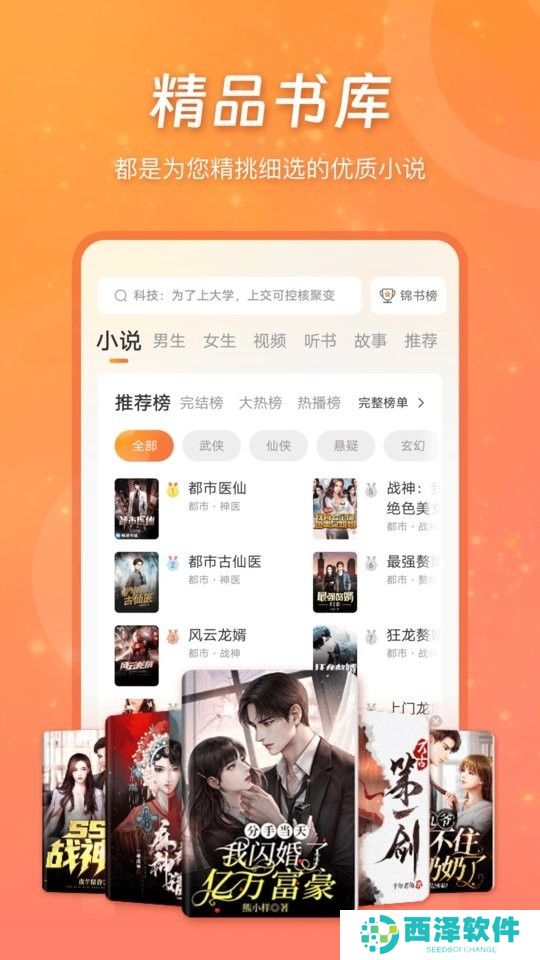 锦书小说手机软件app各种优质小说轻松在线阅读